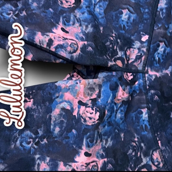 Lululemon Wunder Under Pant Full-On Luon Moody Mirage Bark Berry Deep Navy - Picture 6 of 12